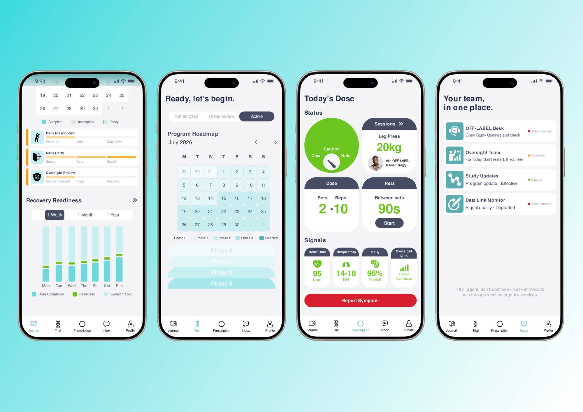 OFF-LABEL brand and app screen